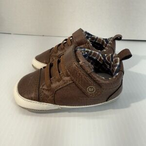 Surprize Stride Rite Stage 1 Prewalker Shoe Size 6-12 Months Brown Soft Flexible
